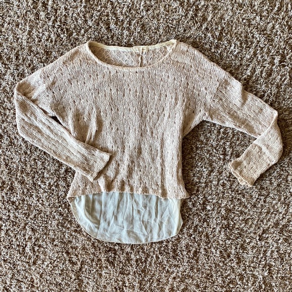 tea n rose Sweaters - 🌷 Cream Beachy Sweater